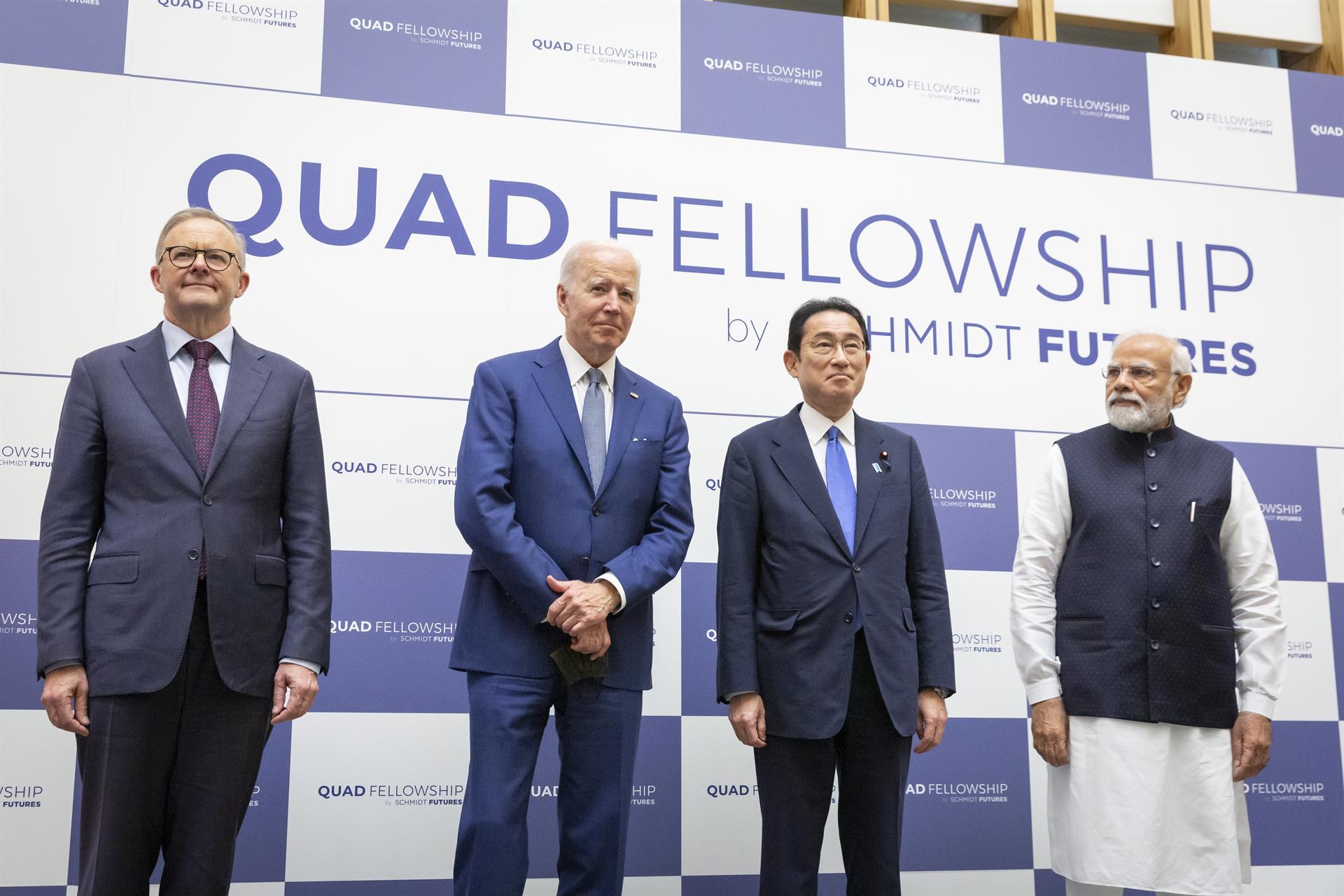 Los líderes del Quad (Australia, Estados Unidos, Japón e India) este martes en Tokio. EFE/EPA/Kiyoshi Ota / POOL
