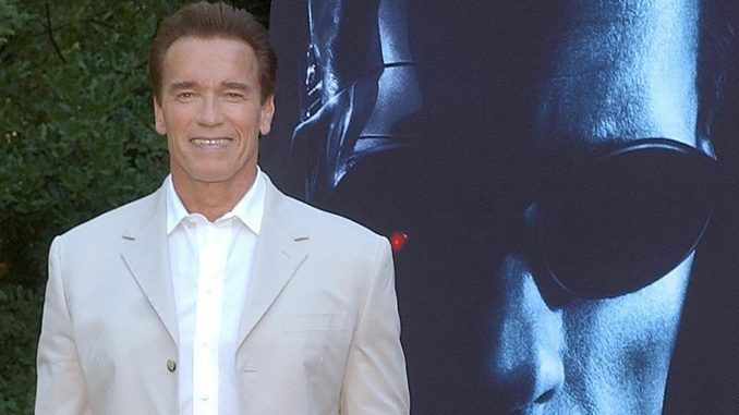 Imagen de archivo del actor Arnold Schwarzenegger durante la presentación en Madrid de la tercera parte de "Terminator", "La rebelión de las máquinas". EFE/Juanjo Martín
