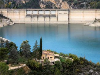 Fotografía de archivo del embalse de Entrepeñas, situado en la Alcarria Baja de Guadalajara. EFE/Pepe Zamora