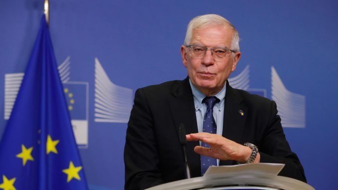 El alto representante de la Unión Europea (UE) para Asuntos Exteriores, Josep Borrell, en una imagen de archivo. EFE/EPA/STEPHANIE LECOCQ
