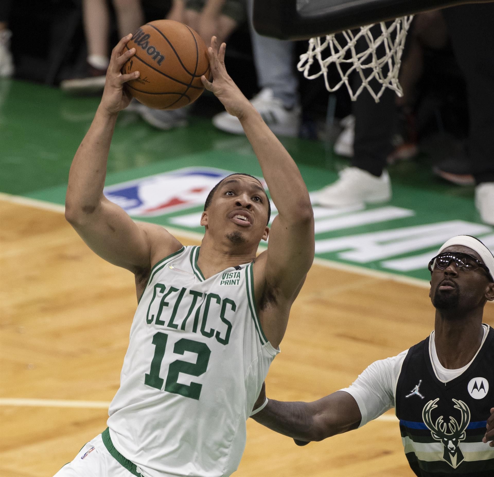 El alero de los Boston Celtics Grant Williams, este 15 de mayo de 2022. EFE/EPA/CJ Gunther
