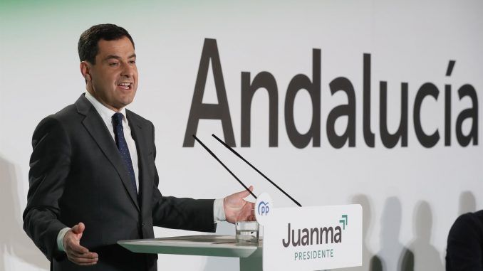 Imagen de archivo del presidente andaluz, Juan Manuel Moreno Bonilla. EFE/ José Manuel Vidal
