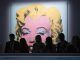 Una pintura de Marilyn Monroe de ANdy Warhol, en una subasta, este 9 de mayo de 2022. EFE/EPA/Sarah Yenesel