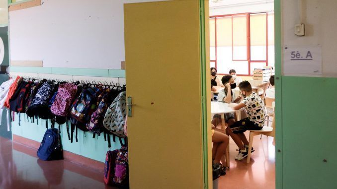 Imagen de archivo del interior de un instituto en Cataluña. EFE/Quique García

