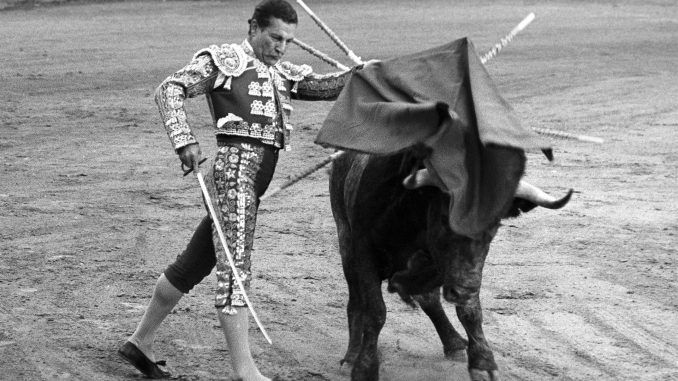 Imagen de archivo del maestro Antonio Bienvenida en la última corrida de la Feria de San Isidro de 1972, durante el mano a mano con Andrés Vázquez, donde se lidiaron toros de Victorino Martín. Ambos fueron premiados con una oreja cada uno. EFE/aa
 
SPAIN BULLFIGHTING SAN ISIDRO FAIR: MADRID, 28/05/1972.- Spanish bullfighter Antonio Bienvenida in action, during the last fight of the San Isidro Fair, at the Las Ventas bullring in Madrid. EFE/fs
