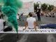 Trabajadores de Abengoa concentrados ante el Parlamento de Andalucía en defensa de su empleo. EFE/Archivo