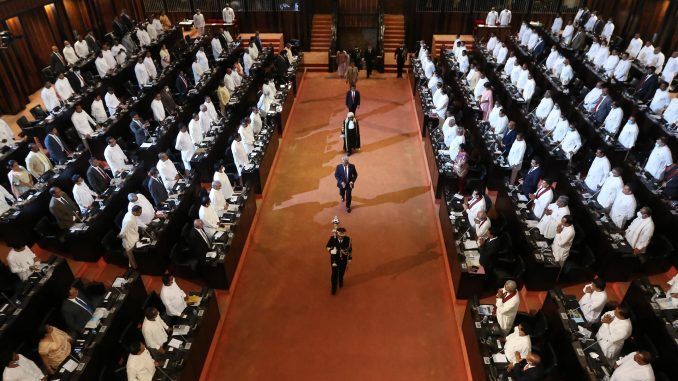 Imagen de archivo del Parlamento de Sri Lanka. EFE/EPA/CHAMILA KARUNARATHNE
