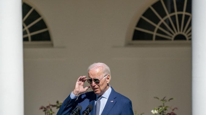 El presidente de los Estados Unidos, Joe Biden, pronuncia un discurso durante un evento para celebrar la Ley de Estadounidenses con Discapacidades (ADA) en Washington, DC, EE.UU. EFE/EPA/SHAWN THEW
