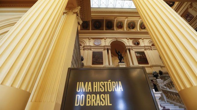 Fotografía del interior del Museo de Ipiranga, el 2 de septiembre de 2022, en Sao Paulo (Brasil). EFE/ Sebastiao Moreira
