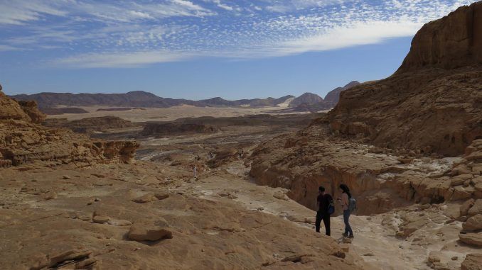 Fotografía de archivo de una zona de Wadi al Jasala, en el sur del Sinaí. EFE/Edu Martín
