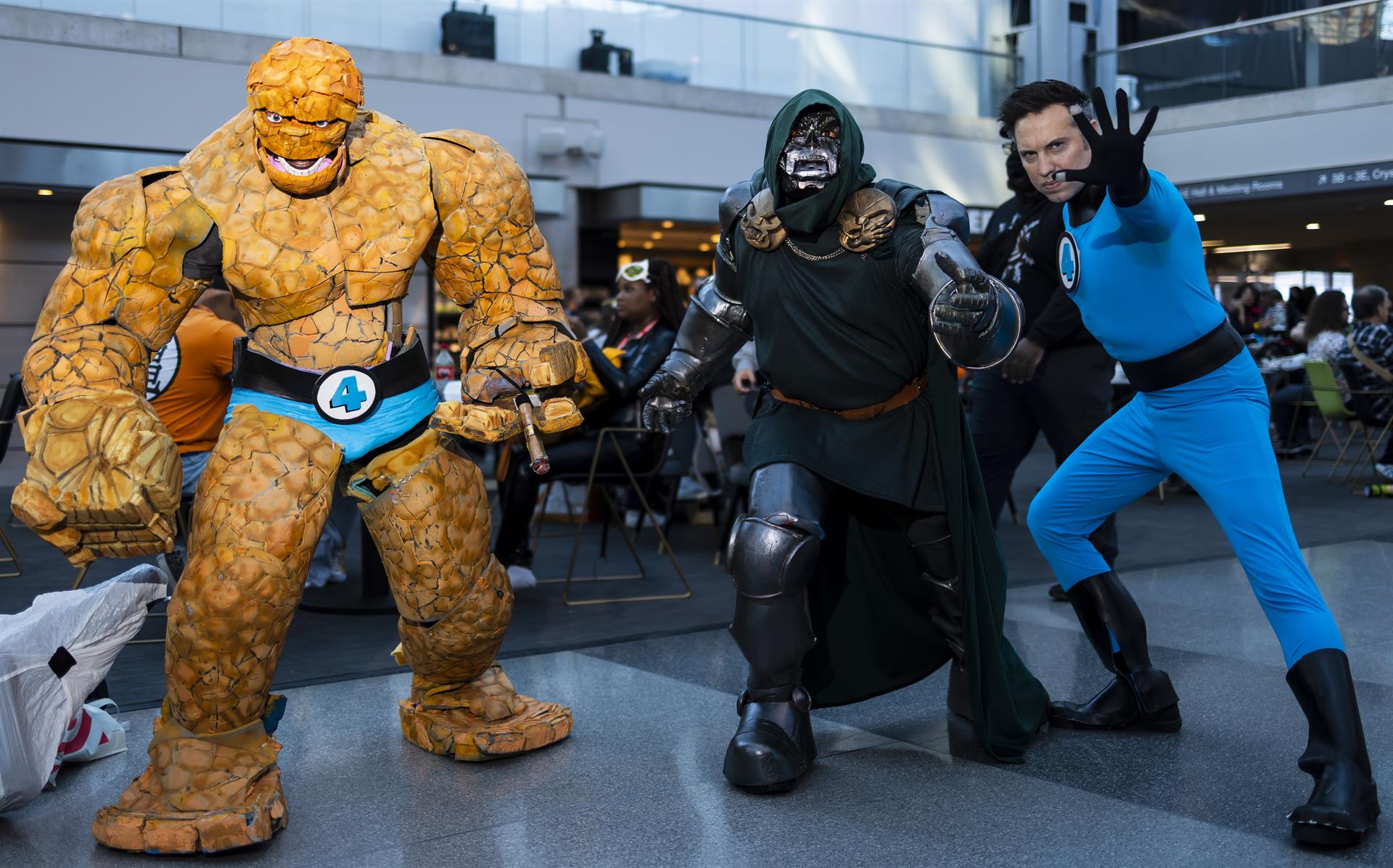 Inicio del Comic Con de Nueva York que se celebra en el Centro de Convenciones Jacob K. Javits . EFE/Justin Lane
