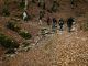 Varias personas pasean hoy por la Selva de Irati, en Navarra. EFE/ Jesus Diges