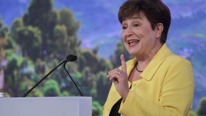 La directora gerente del Fondo Monetario Internacional (FMI), Kristalina Georgieva. EFE/Lenin Nolly
