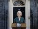 La primera ministra británica saliente, Liz Truss, pronuncia un discurso de despedida en Downing Street, en Londres. EFE/EPA/TOLGA AKMEN