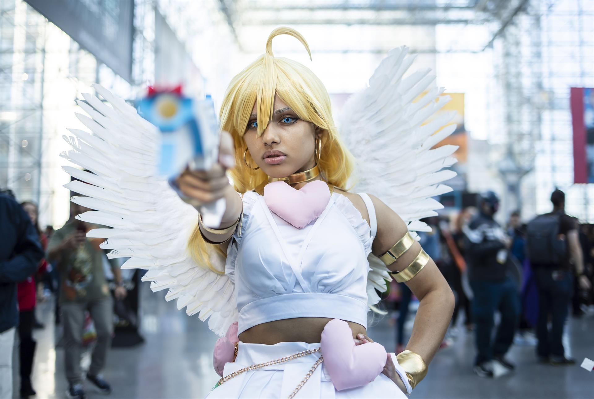 Inicio del Comic Con de Nueva York que se celebra en el Centro de Convenciones Jacob K. Javits . EFE/Justin Lane
