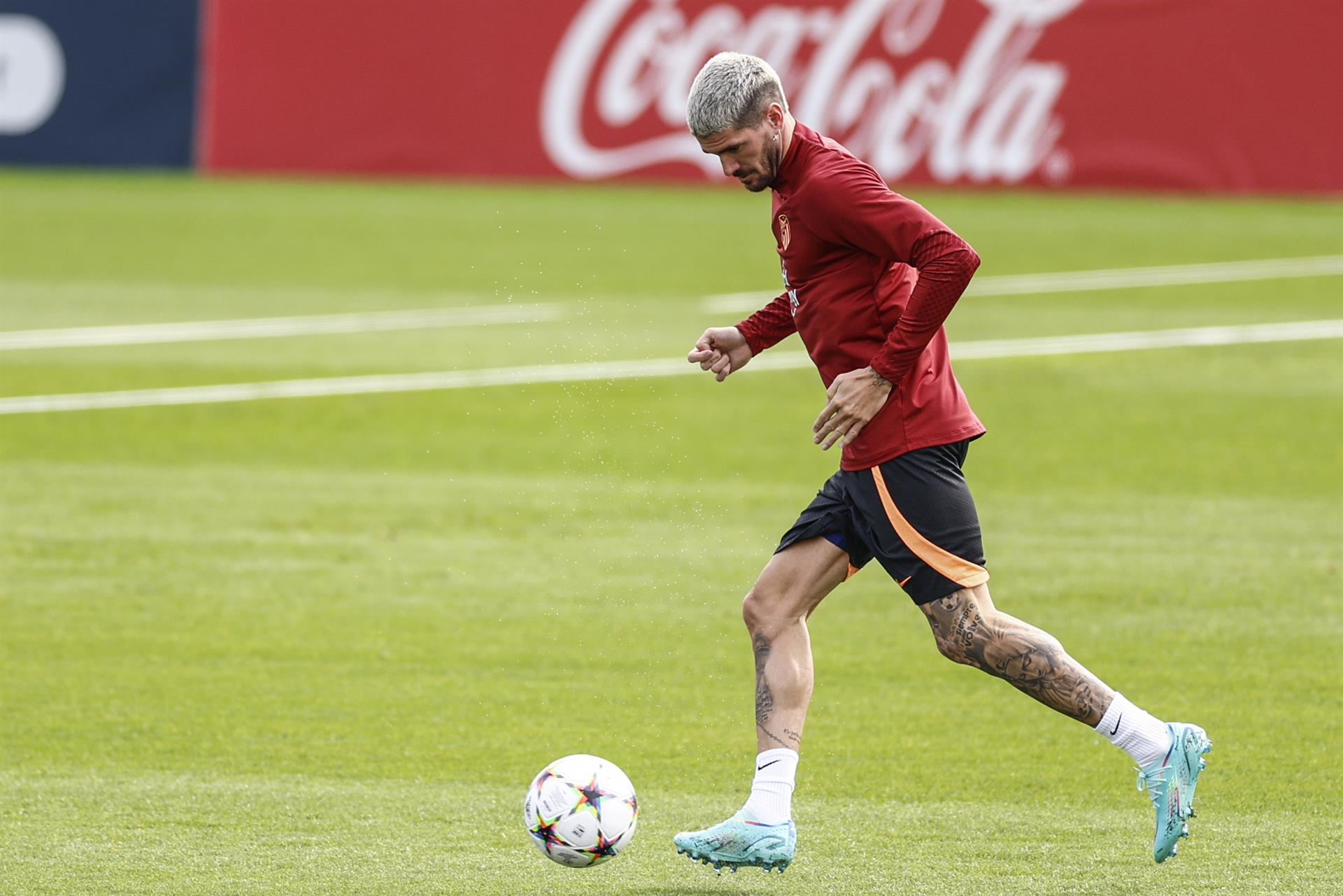 Rodrigo de Paul, en el entrenamiento de este martes. EFE/Rodrigo Jiménez
