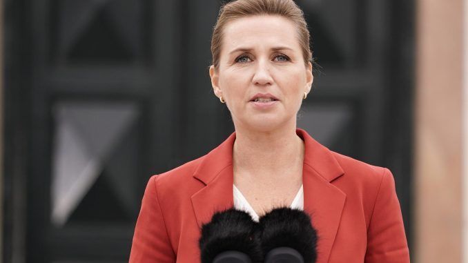 La primera ministra danesa, la socialdemócrata Mette Frederiksen. EFE/EPA/Liselotte Sabroe DENMARK OUT
