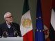 El presidente de la FIL, Raúl Padilla habla durante la ceremonia de clausura de la 36 edición de la Feria Internacional del Libro (FIL) de Guadalajara, Jalisco (México). EFE/Francisco Guasco