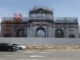 Los trabajados de restauración de la Puerta de Alcalá continúan avanzando