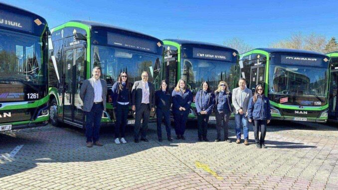 Presentación en Leganés de la primera línea interurbana de autobuses 100% eléctrica