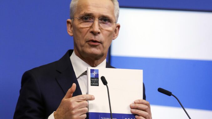 Imagen de Archivo del secretario general de la OTAN, Jens Stoltenberg.
 EFE/EPA/OLIVIER HOSLET
