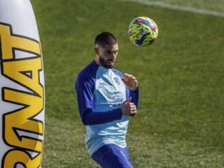 Yannick Carrasco, en una foto de archivo durante un entrenamiento. EFE/Rodrigo Jiménez