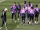 El entrenador italiano del Real Madrid, Carlo Ancelotti, durante el entrenamiento que el equipo realizó en la Ciudad Deportiva de Valdebebas en Madrid. EFE/Javier Lizón