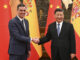 El presidente del Gobierno español, Pedro Sánchez, y el presidente de China, Xi Jinping. EFE/ Moncloa/ Borja Puig De La Bellacasa - SOLO USO EDITORIAL