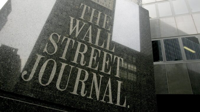 Imagen de archivo de la fachada de las oficinas de "The Wall Street Journal", en Nueva York (EEUU). EFE/Justin Lane
