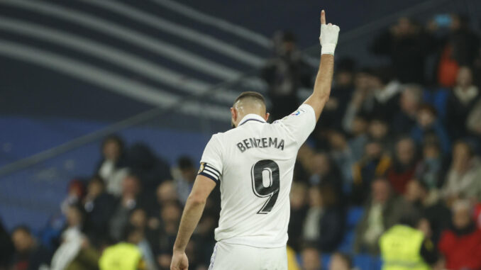 El delantero francés del Real Madrid Karim Benzema en una foto de archivo. EFE/MARISCAL