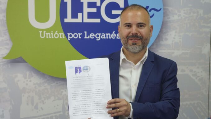 El candidato a la alcaldía de Leganés por ULEG, Carlos Delgado