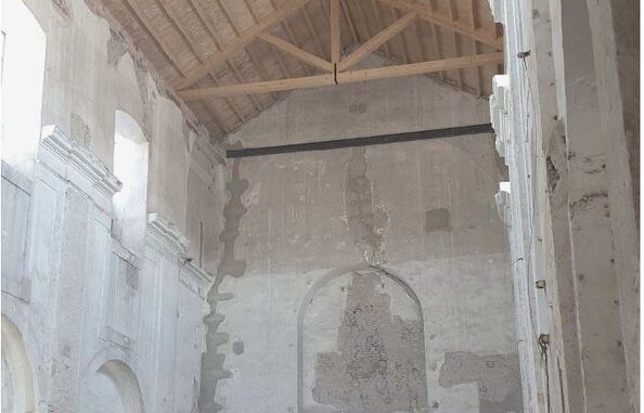 Urbanismo aprueba contratar los trabajos para recuperar las pinturas encontradas en la antigua iglesia de San Laureano