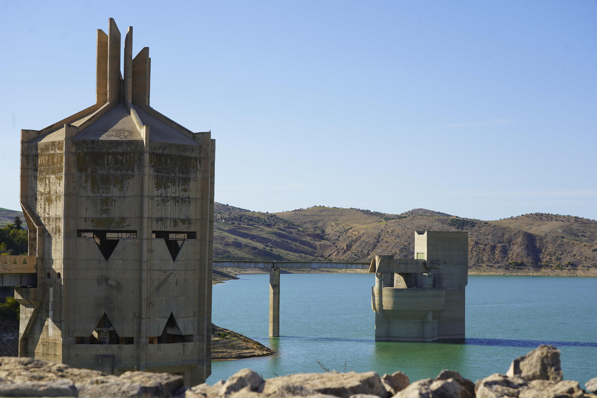 Imagen que presenta un embalse en Túnez. EFE/Natalia Román Morte
