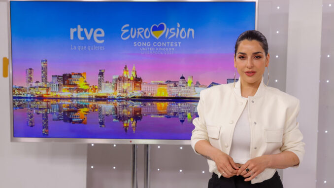 La cantante Ruth Lorenzo posa durante la rueda de prensa convocada para informar sobre la próxima edición de Eurovisión, este miércoles, en Madrid. EFE/ Mariscal
