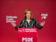 Imagen de archivo de la portavoz del PSOE y ministra de Educación, Pilar Alegría en rueda de prensa. EFE/ Borja Sánchez Trillo