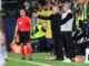 El entrenador del Villarreal , Quique Setién y el del Real Madrid, el italiano Carlo Ancelotti, durante el partido de octavos de final de la Copa del Rey que los enfrentó esta temporada. EFE/Doménech Castelló