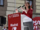 La candidata a la alcaldía de Madrid, Reyes Maroto, interviene durante la presentación de la candidatura del PSOE a la alcaldía de la capital, este domingo en la Plaza de la Villa. EFE/Víctor Lerena