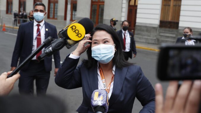 Fotografía de archivo de Keiko Fujimori. EFE/ Paolo Aguilar
