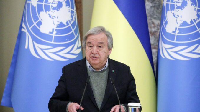 Fotografía de archivo del secretario general, António Guterres. EFE/EPA/SERGEY DOLZHENKO
