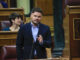 El portavoz de ERC en el Congreso, Gabriel Rufián, interviene durante la sesión de control celebrada, este miércoles, en el Congreso de los Diputados en Madrid. EFE/ Zipi