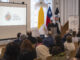 El poeta español Luis García Montero, habla hoy durante el Congreso SICELE, previo a la ceremonia de investidura como Doctor Honoris Causa por la Pontificia Universidad Católica de Valparaíso, en Valparaíso (Chile). EFE/ Adriana Thomasa