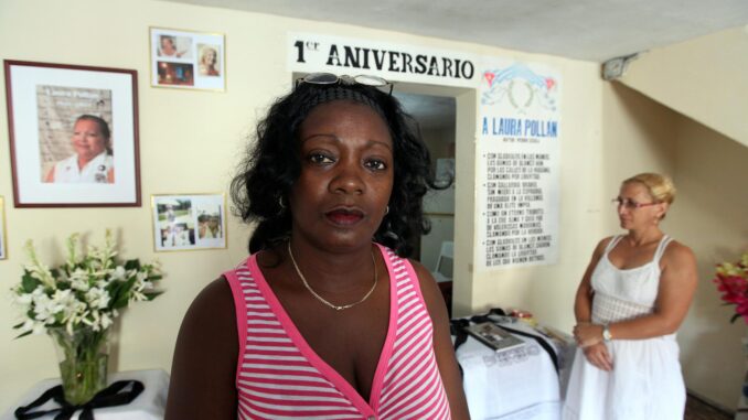 Imagen de archivo de la líder de las opositoras cubanas Damas de Blanco, Berta Soler, EFE/Alejandro Ernesto
