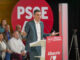 El secretario general del PSOE y presidente del Gobierno, Pedro Sánchez, interviene en un acto en el que da a conocer las propuestas programáticas de las elecciones municipales y autonómicas del 28 de mayo., este lunes en Albacete. EFE/ Manu