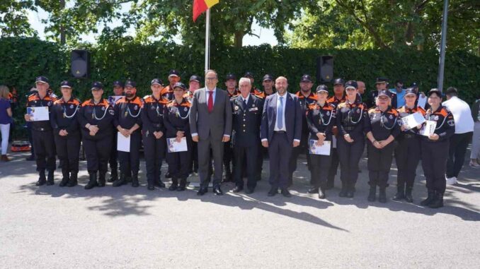 Acto de homenaje de la Protección Civil de Leganés