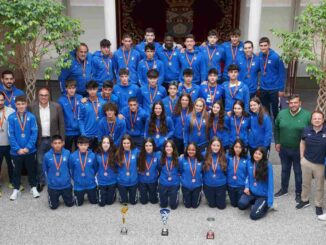 El Club Voleibol Leganés celebra los éxitos de los Campeonatos de España en la Casa Consistorial
