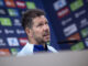 Simeone, en la rueda de prensa de este martes. EFE/ Daniel González