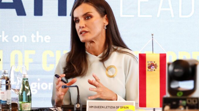 La reina de España, Letizia. EFE/EPA/ANTONIO BAT
