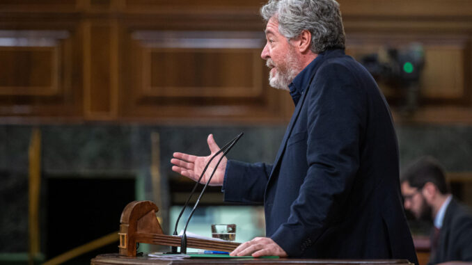 El coordinador de Alianza Verde y diputado de Unidas Podemos, Juan López de Uralde, en una imagen de archivo. EFE/ Fernando Villar
