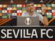 El entrenador del Sevilla, José Luis Mendilibar, afirmó sobre la final de la Liga Europa del próximo ante el Roma de José Mourinho, en Budapest, que a los dos equipos se les puede "dar como favoritos" y que ve el duelo "al 50 por ciento", aunque advirtió de que él, "por lo menos, no descuidaría al Sevilla", este jueves en el estadio Sánchez Pizjuán en la jornada de puertas abiertas para los medios de comunicación organizada con motivo de dicha final. EFE/Julio Muñoz
