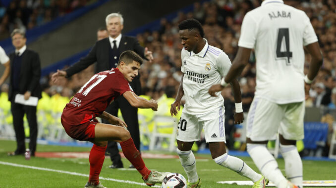 El delantero brasileño del Real Madrid, Vinicius Jr. en una foto de archivo. EFE / Mariscal.
